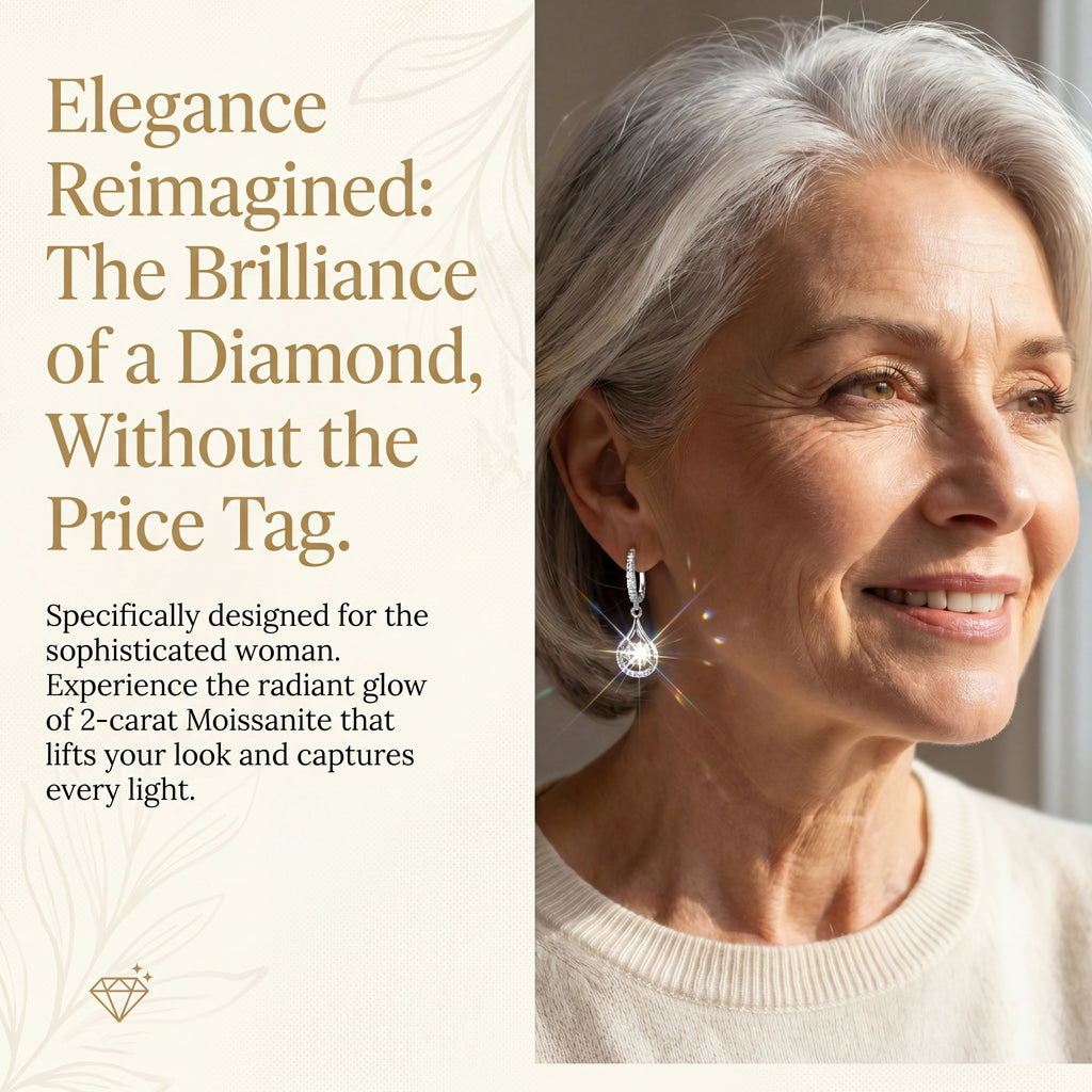🔥 90% OFF TODAY: 2-Carat "Dancing" Moissanite Earrings – The Pure S925 Comfort & Sparkle You Deserve 💖