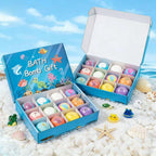 All-Natural Bath Bomb Gift Set — Multiple Scents for Stress Relief, Better Sleep & Glowing Skin (Shea Butter, Epsom Salt & Essential Oils)