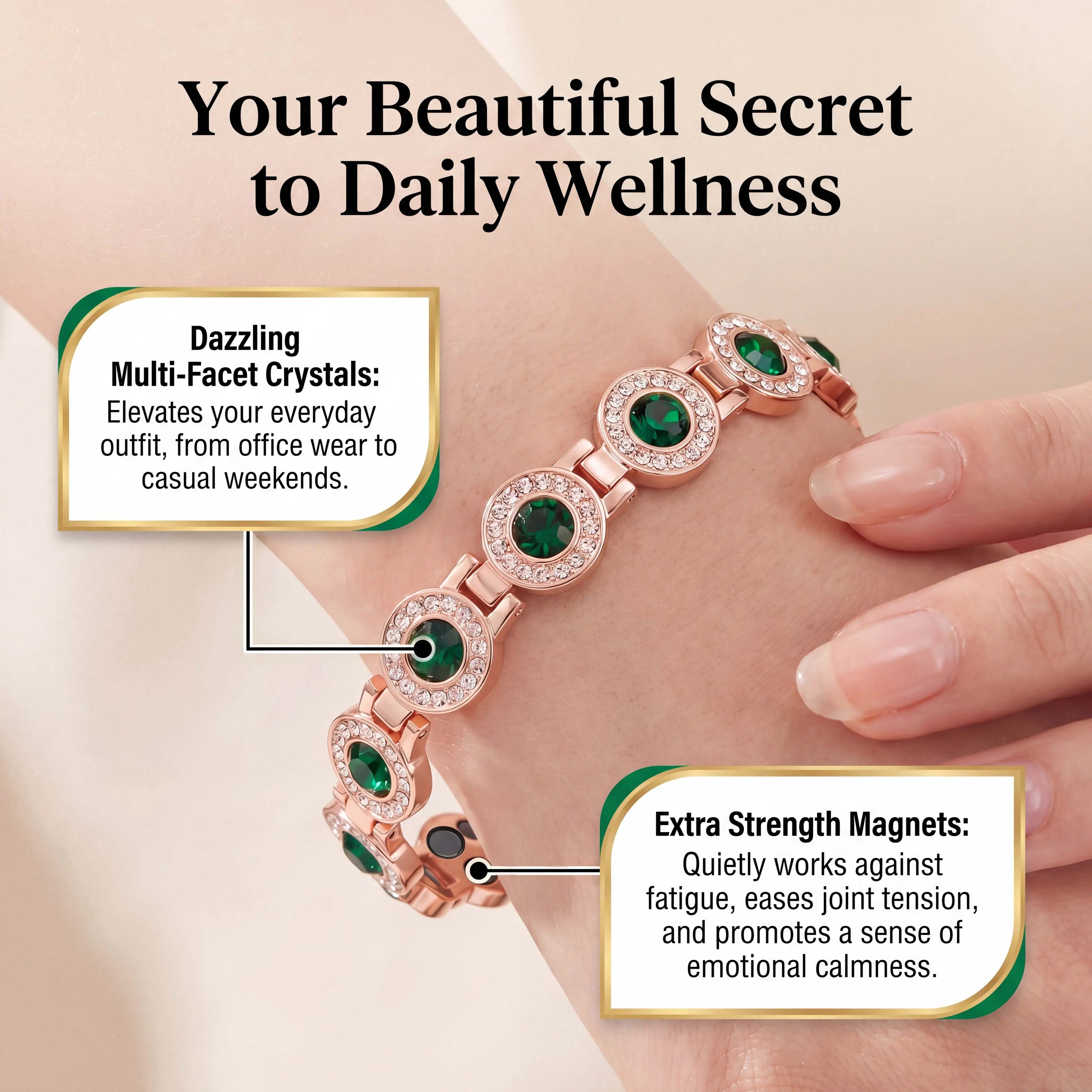 🔥 50% OFF TODAY | Premium Copper Magnetic Therapy Bracelet – Elegance & Daily Relief