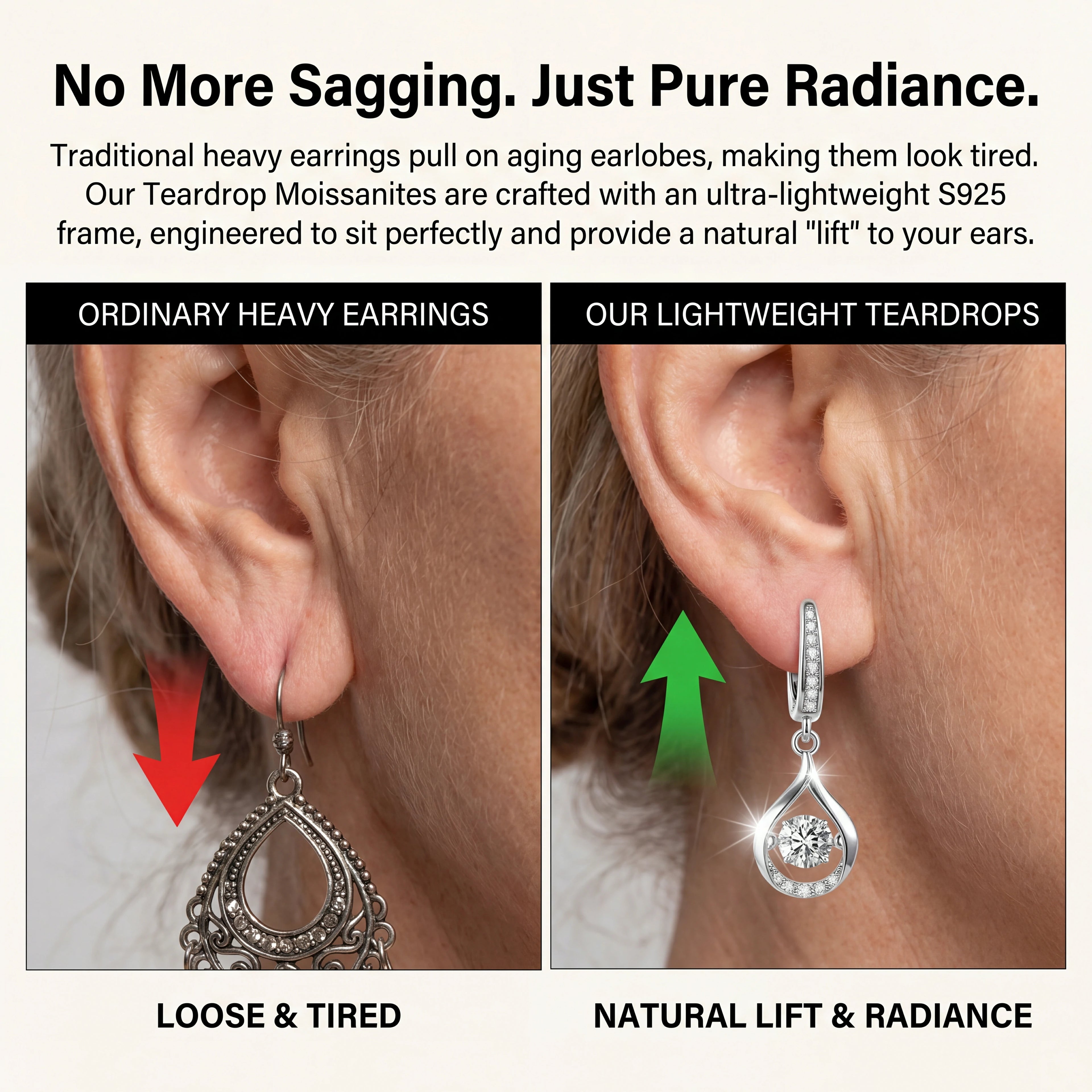 🔥 90% OFF TODAY: 2-Carat "Dancing" Moissanite Earrings – The Pure S925 Comfort & Sparkle You Deserve 💖