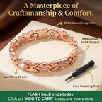 🔥 50% OFF TODAY: Pure Copper Magnetic Bracelet – Ease Stiffness & Aches (Fully Adjustable)💎