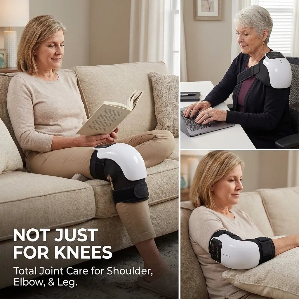 Last Day Sale!🔥50% OFF-Smart Knee Relief Pro: Melt Away Pain & Stiffness with Deep Infrared Heat & Vibration