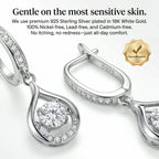 🔥 90% OFF TODAY: 2-Carat "Dancing" Moissanite Earrings – The Pure S925 Comfort & Sparkle You Deserve 💖