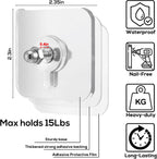 BUY 10 GET 10 FREE 20PCS Adhesive Frame Hooks Wall Mount Self-Adhesive Hooks Suitable for Bathroom and Kitchen Decoration