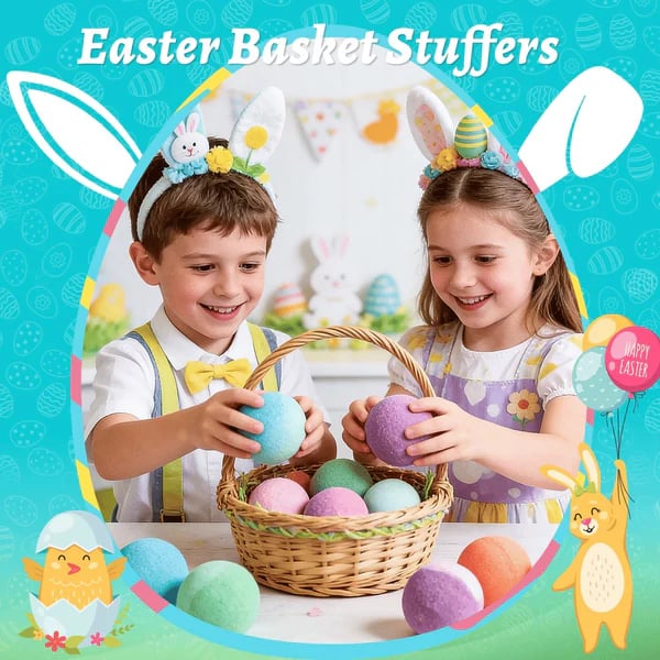 🔥 LAST DAY 50% OFF 🔥 Kids "Magic" Bath Bomb (With Surprise Inside 🥚✨) — Mega Bubbles Soothe Eczema, Rashes & Summer Bug Bites 🛁🎈