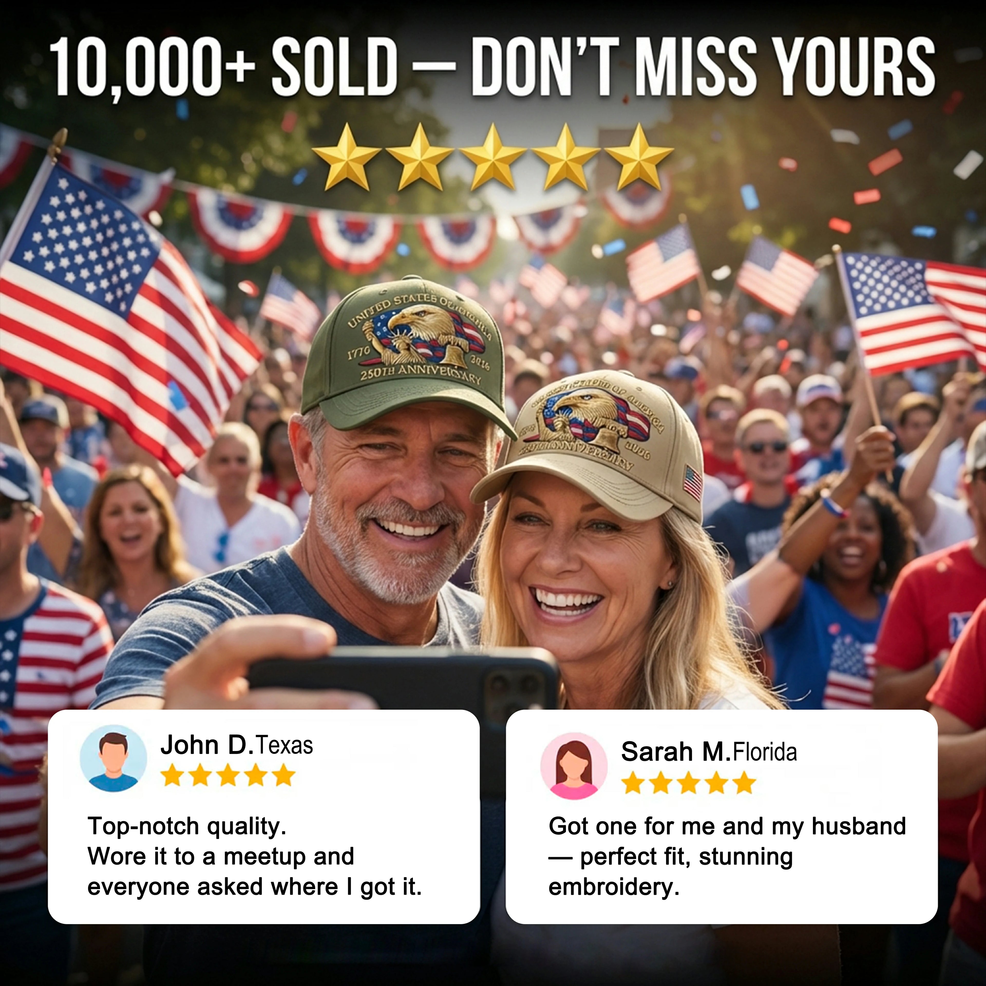 🔥America’s 250th Anniversary Limited Cap Own a Piece of History — 50% OFF Today