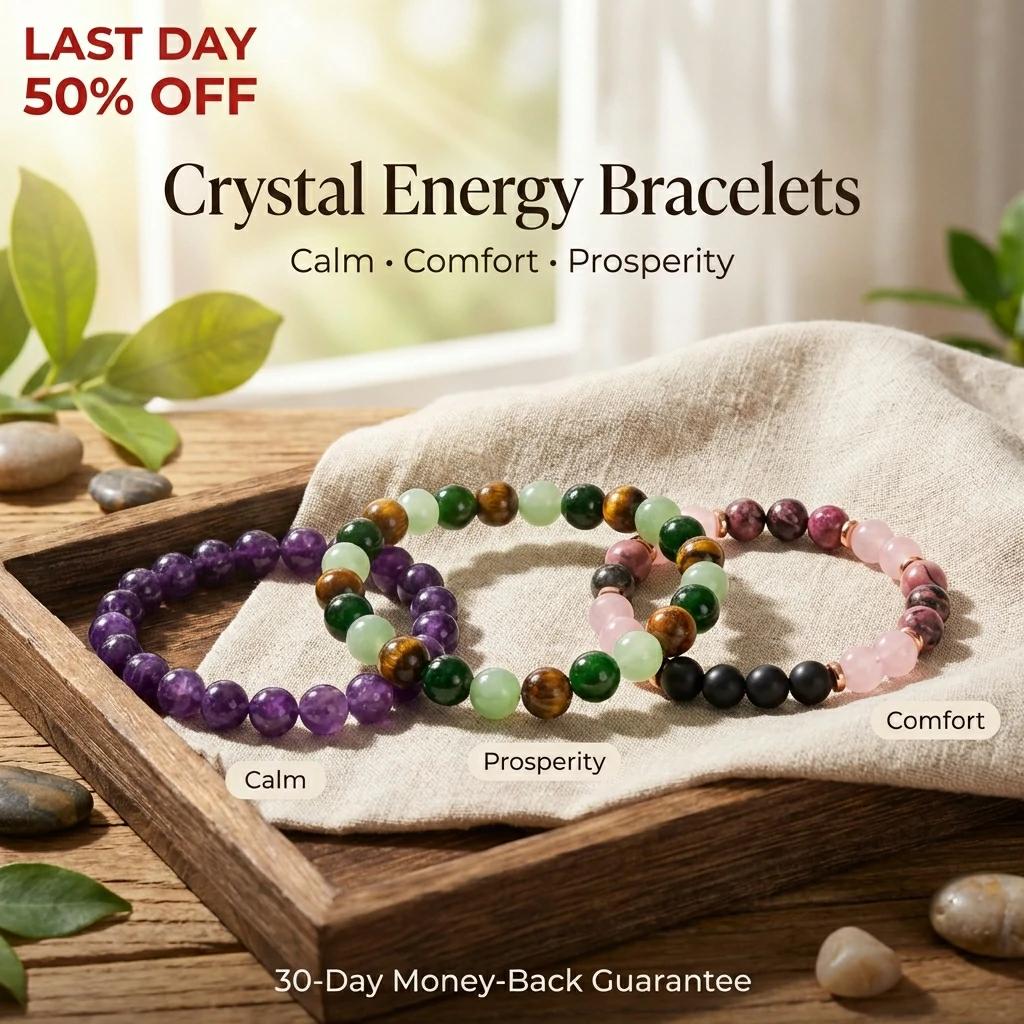 Last Day 50% OFF – Meaningful Natural Stone Bracelet, A Daily Reminder of Confidence, Peace & Good Fortune