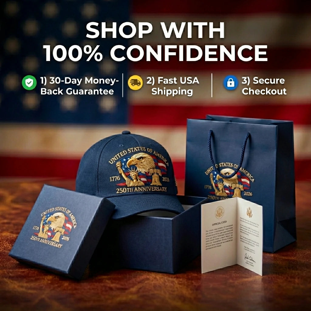 🔥 Final Flash Sale: 50% OFF -USA 250th Anniversary (1776-2026) Historic Cap Bundle: All 5 Exclusive Colors