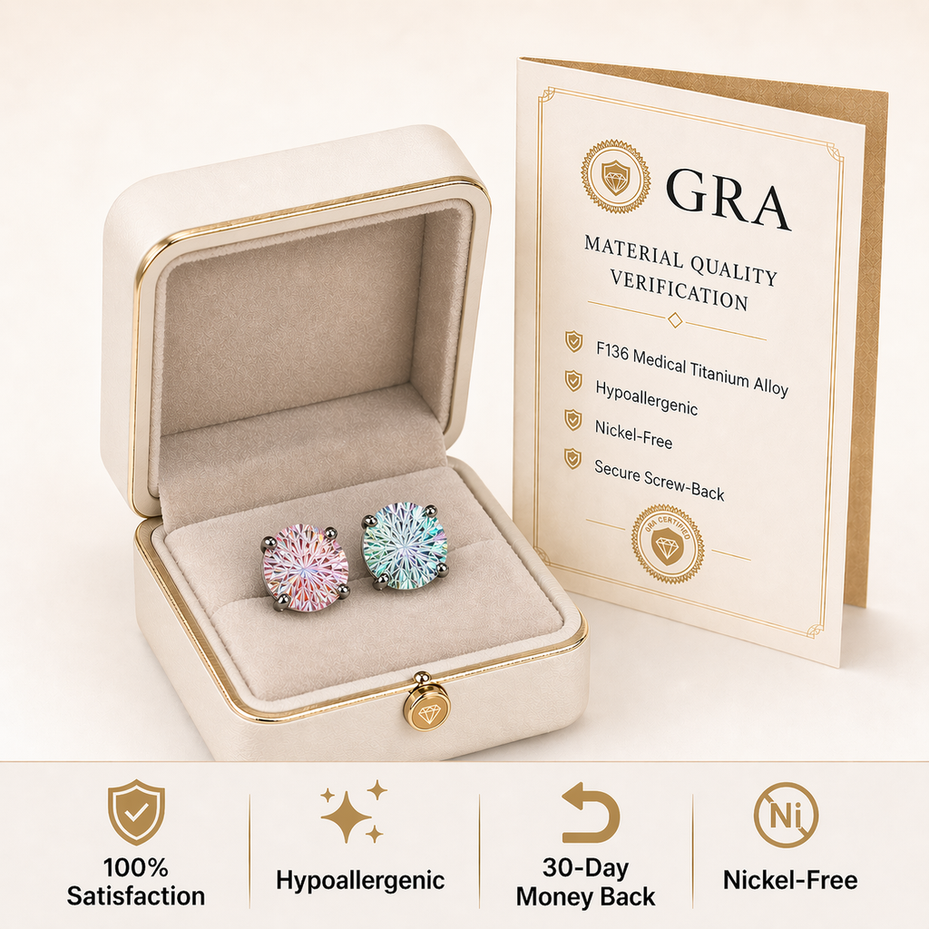 🔥 90% OFF TODAY: The Aurora Firework Studs: The 24/7 "Rested Glow" You Never Have To Take Off (100% Waterproof & Sensitive Ear Safe)