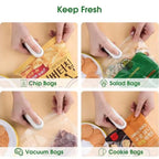 2-in-1 Portable Mini Bag Sealer & Cutter（Keep chips, snacks, pet food, cereal, and leftovers fresher for longer.）