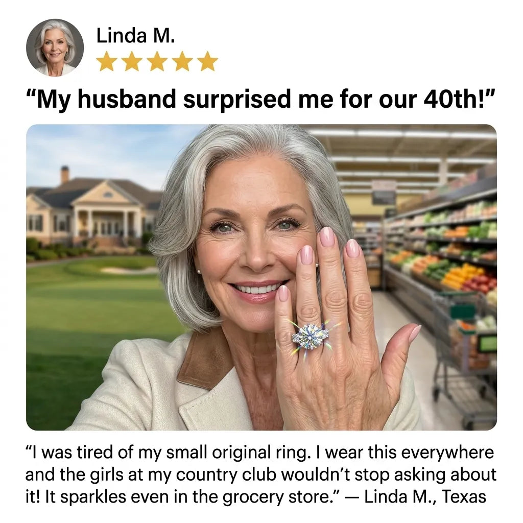 The 12-Carat Flawless Radiance Ring (Platinum Plated)-Last Day Sale🔥90% OFF