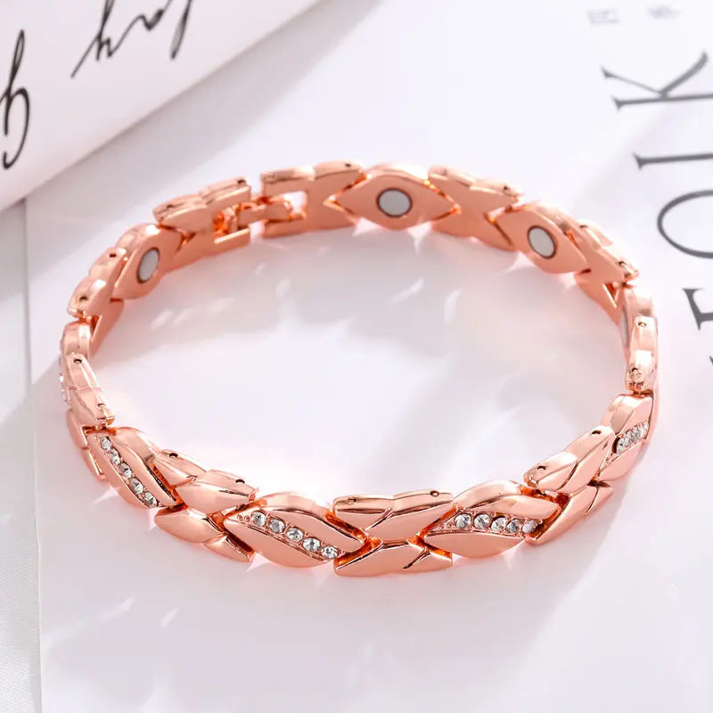 🔥 50% OFF TODAY: Pure Copper Magnetic Bracelet – Ease Stiffness & Aches (Fully Adjustable)💎