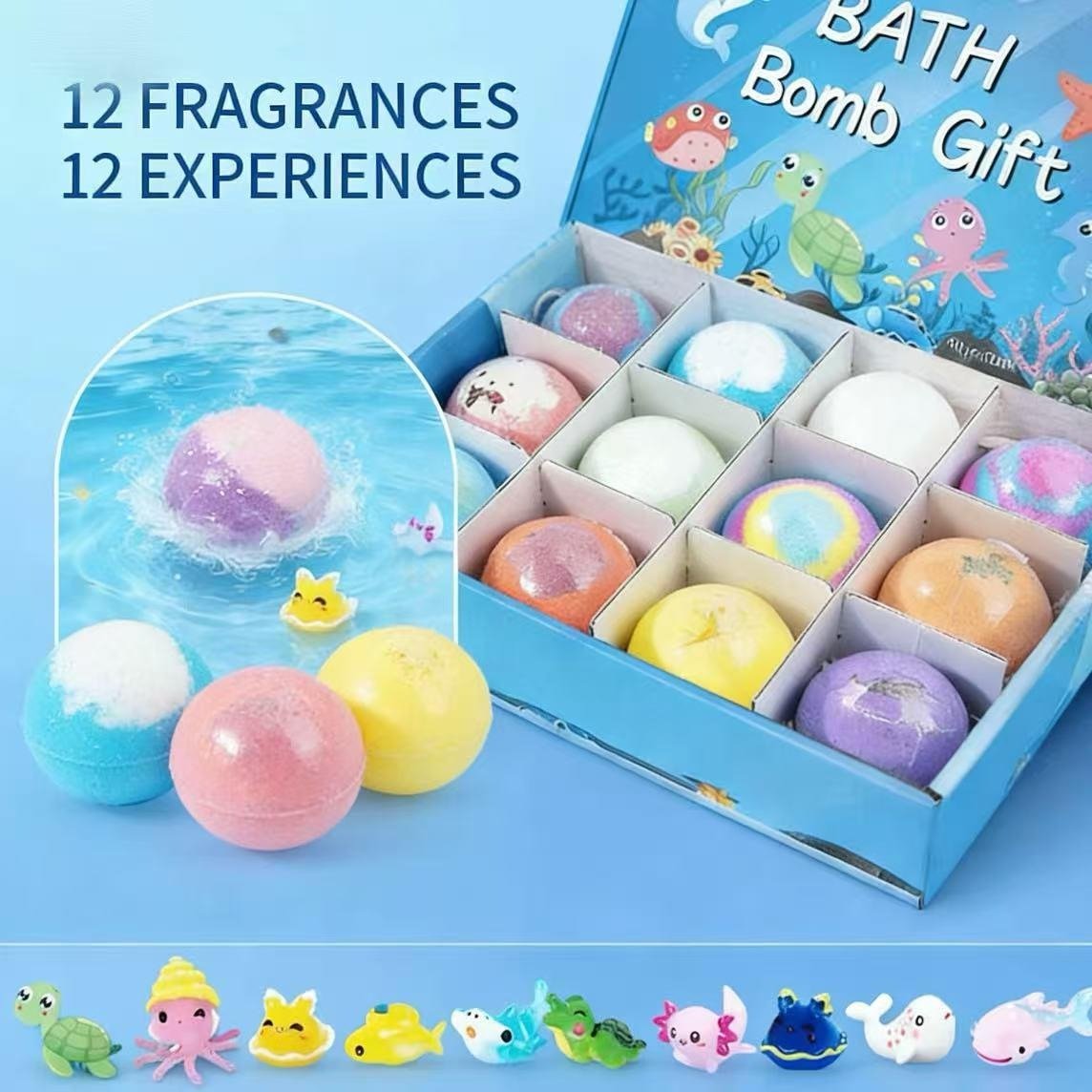 🔥 LAST DAY 50% OFF 🔥 Kids "Magic" Bath Bomb (With Surprise Inside 🥚✨) — Mega Bubbles Soothe Eczema, Rashes & Summer Bug Bites 🛁🎈