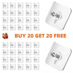 BUY 10 GET 10 FREE 20PCS Adhesive Frame Hooks Wall Mount Self-Adhesive Hooks Suitable for Bathroom and Kitchen Decoration