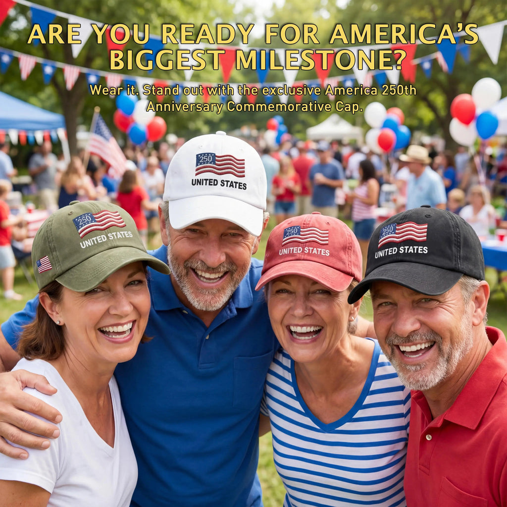 🔥 Final Flash Sale: 49% OFF - Proud to Be American-Personalized 250th Anniversary Commemorative Cap